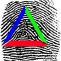 A fingerprint with a triangle

Description automatically generated